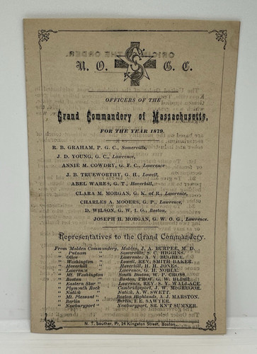 1879 united order golden - order, of