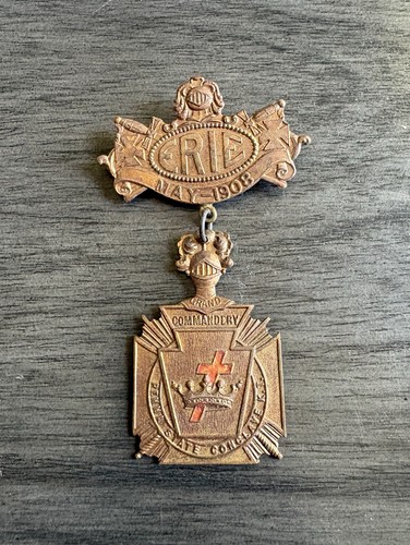 Antique 1908 masonic knights - antique,