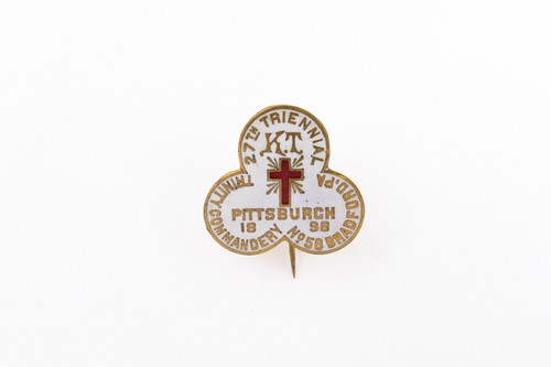 1898 knights templar - knights, pin