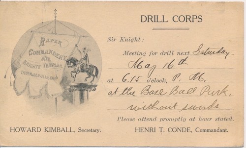 Raper commandery drill - raper,